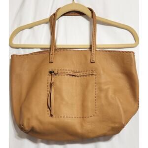 Carla Mancini Italian leather Shoulder Bag Tote Exterior Ink Marks See Pics